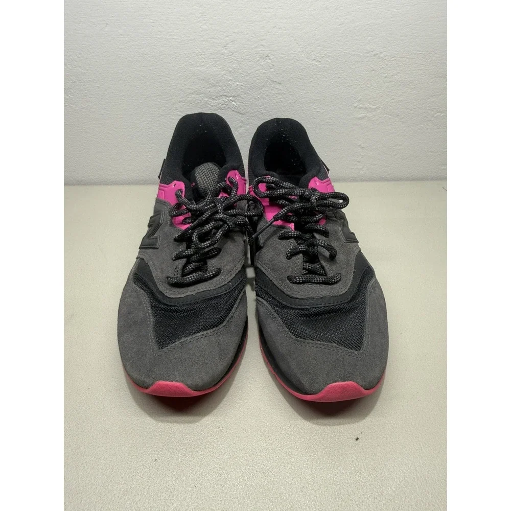 Women's Size 8.5 New Balance 997S Cordura Sneakers Black With Pink And Teal